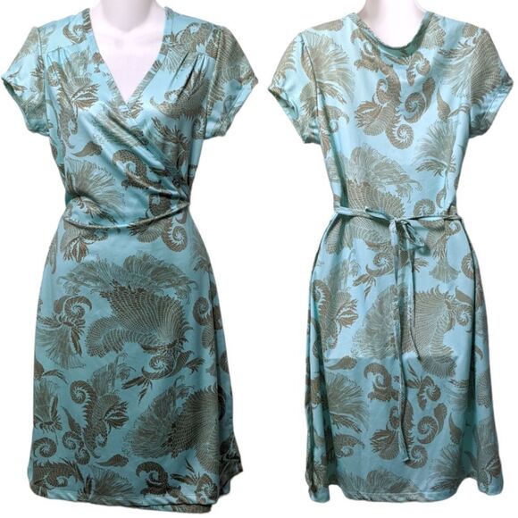 ATHLETA Floral Wrap Dress M - Picture 1 of 8